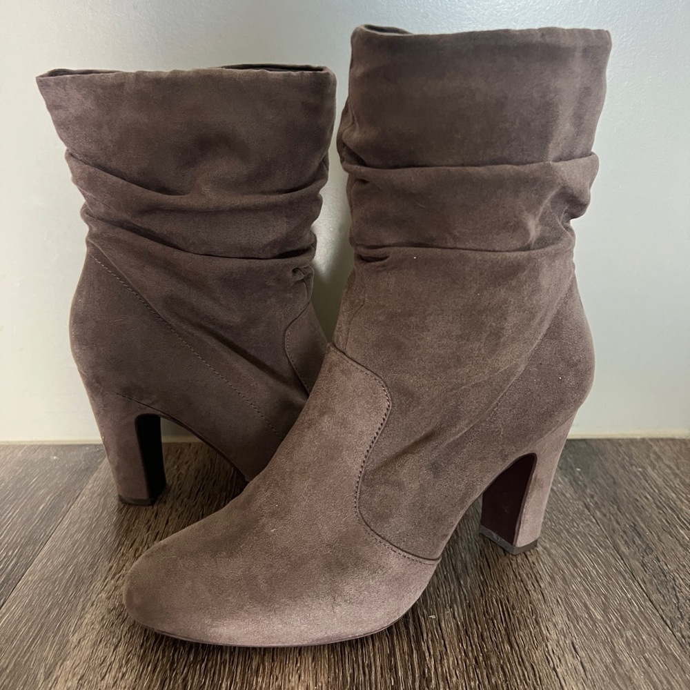Brown Suede Ankle Boots